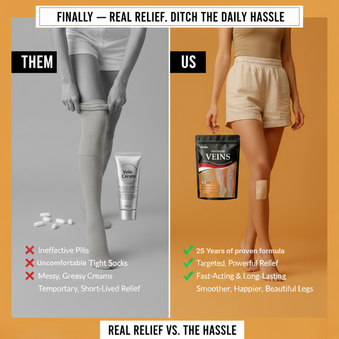 Spider & Varicose Vein Patches | Natural Herbal Therapy for Swelling, Fatigue & Vein Health (Buy 1 Get 1 Free)